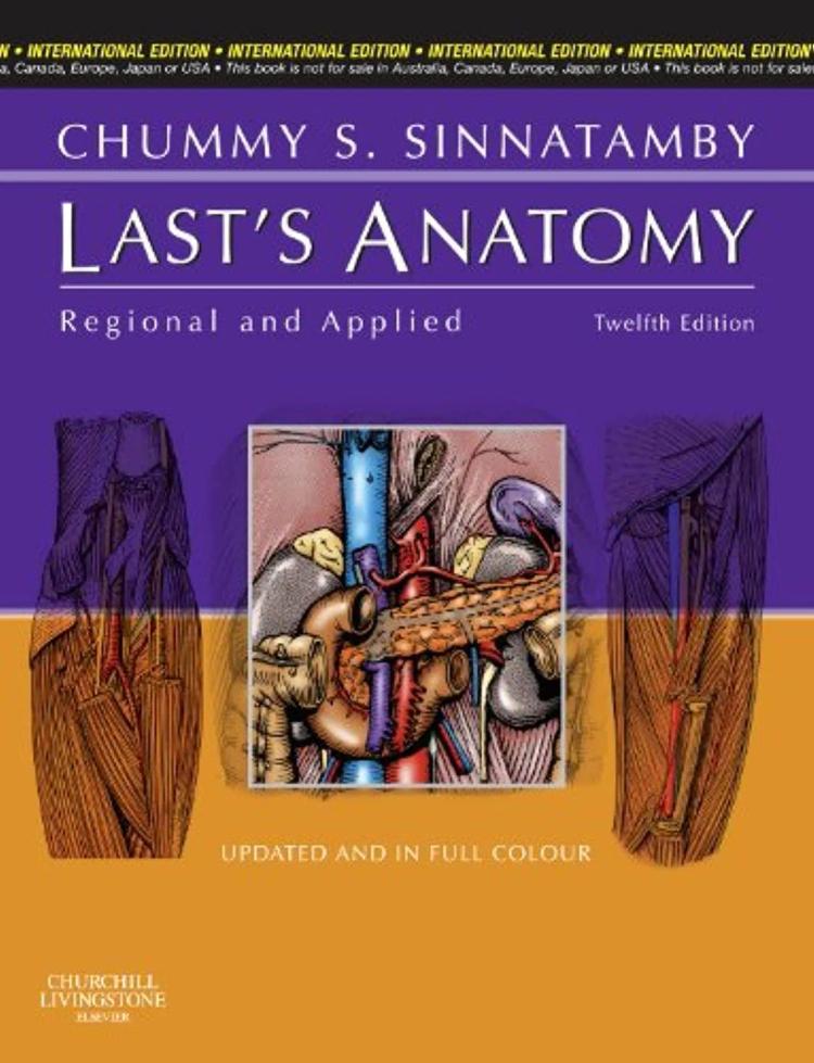 Lasts Anatomy Regional and Applied | International Edition | - 12th Edition