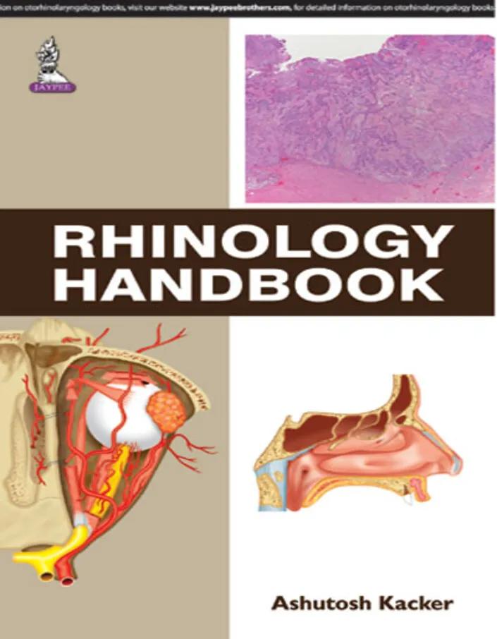 Rhinology Handbook - 1st Edition