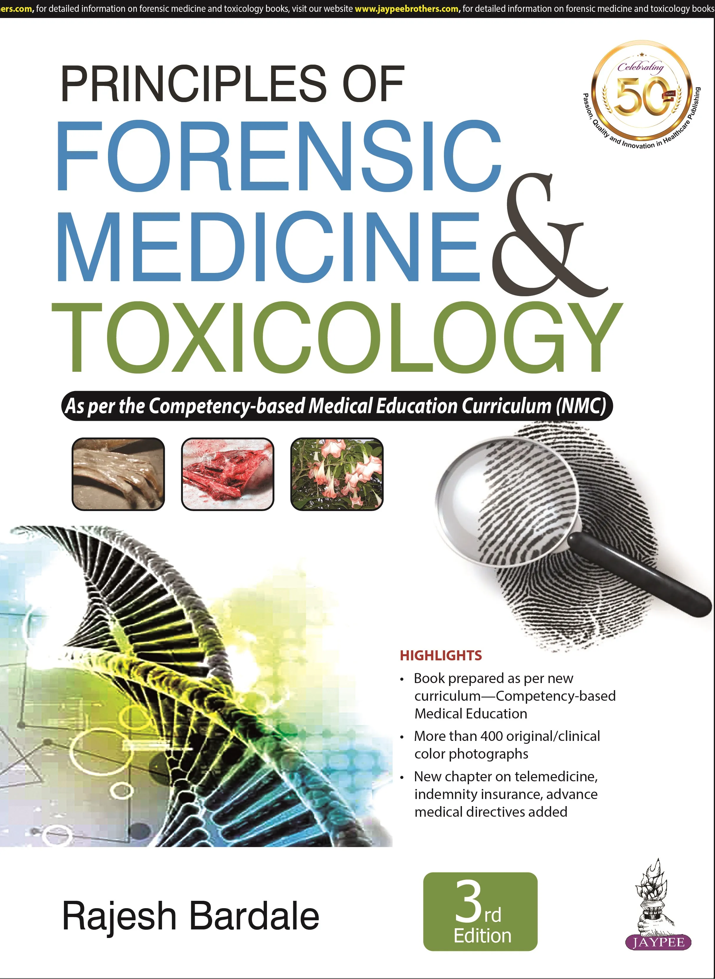 PRINCIPLES OF FORENSIC MEDICINE & TOXICOLOGY