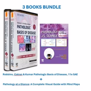 Robbins and Cotran Pathologic Basis of Disease -2 Vol (SAE) -11th Edition with Pathology at a Glance: A Complete Visual Guide with Mind Maps -1st Edition