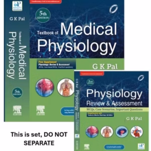 Textbook of Medical Physiology -5th Edition & Physiology: Review & Assessment (MCQs, Clinical Case Studies, Viva/Short Questions) -2nd Edition Set