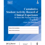 Cumulative Student Activity Record Of Cinical Experience For Basic Bsc Nursing Program(Log Book)