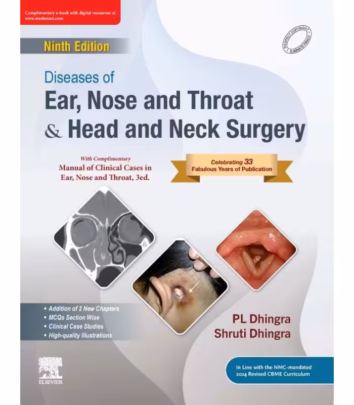 Diseases of Ear Nose Throat and Head Neck Surgery 9th Edition Book Cover