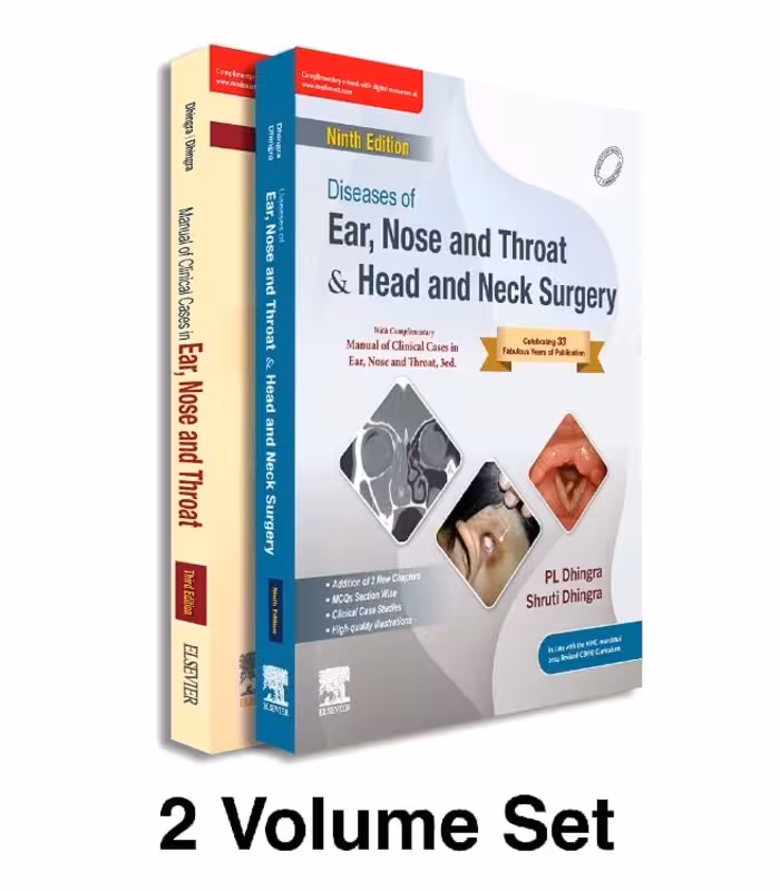 ENT Book Set Diseases of Ear Nose Throat and Head Neck Surgery 9th Edition